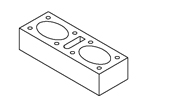 6" X 4" X 16" Thru-Wall, Standard Brick Size With Shape 