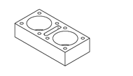 8" x 4" x 16" THRU-WALL, Standard Brick Size With Shape 