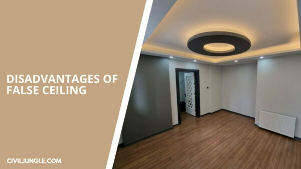 Disadvantages of False Ceiling