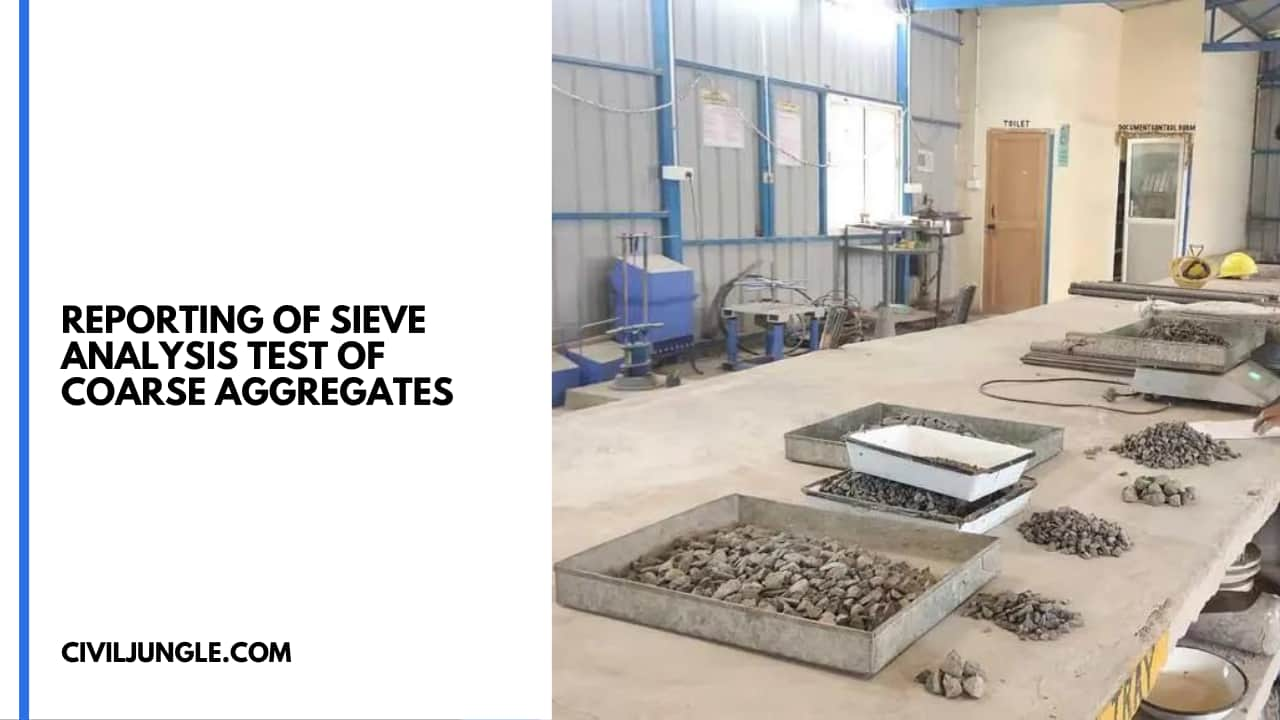 Reporting of Sieve Analysis Test of Coarse Aggregates