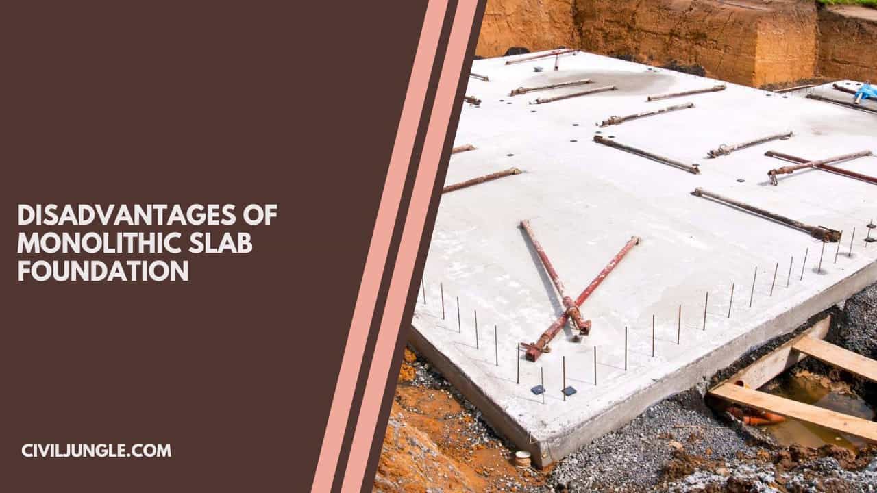 Disadvantages of Monolithic Slab Foundation