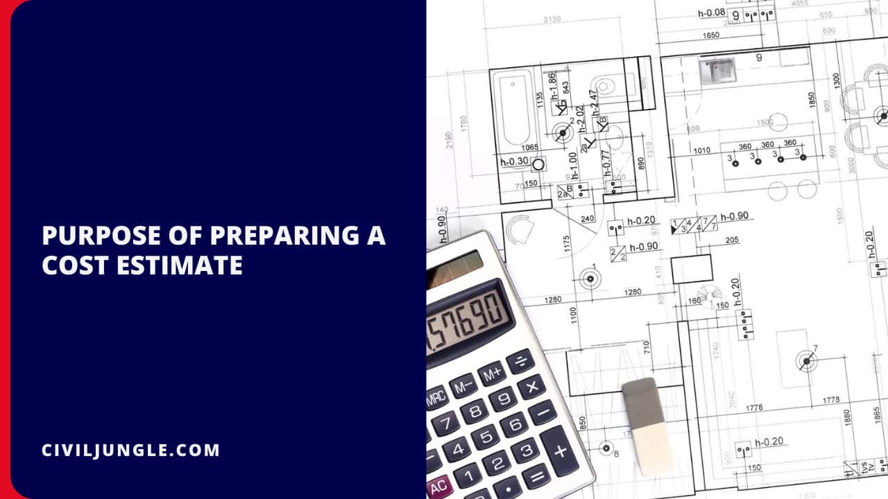 Purpose of Preparing a Cost Estimate