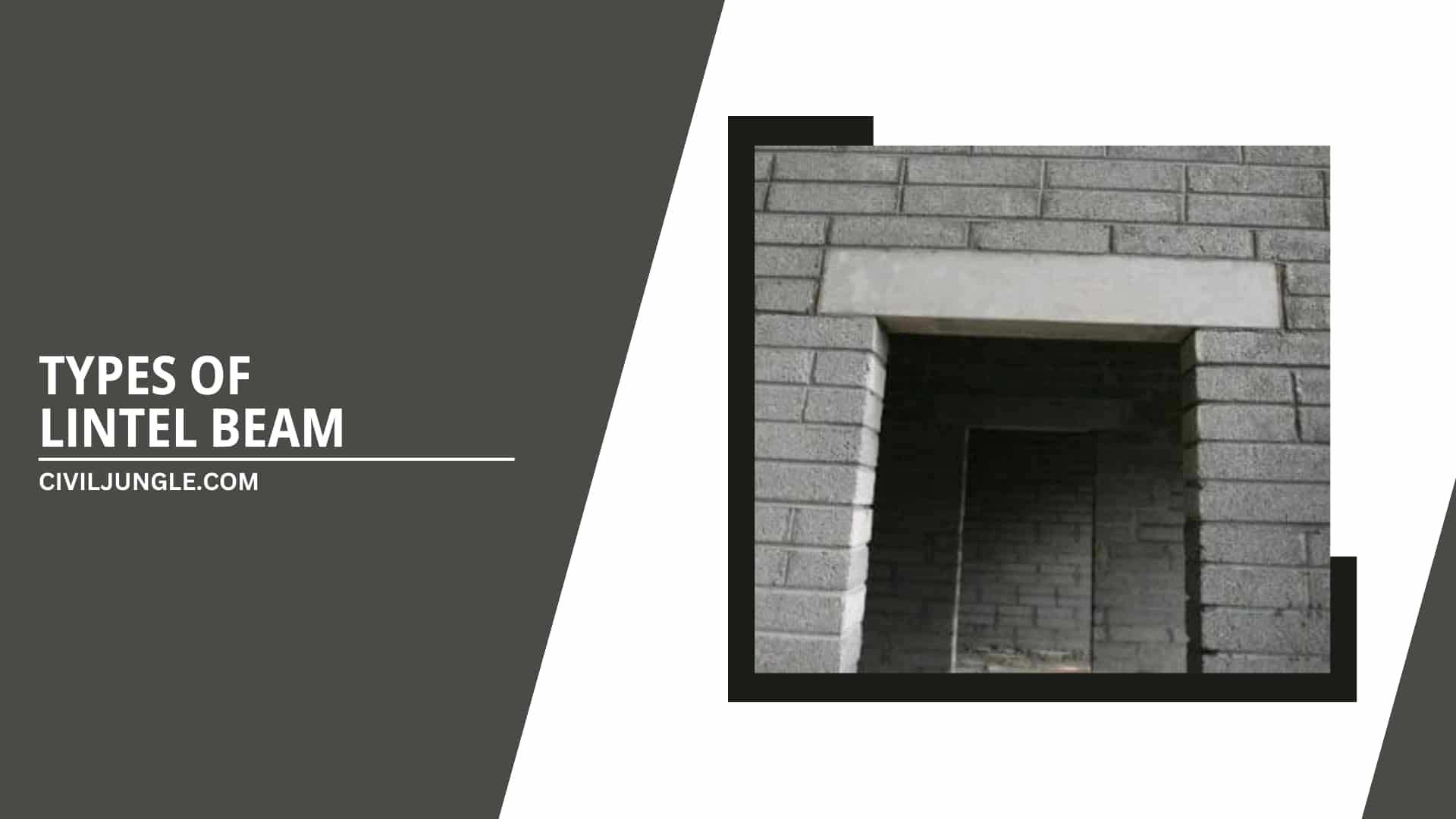 Types of Lintel Beam 