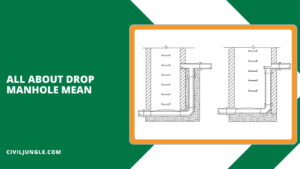 What Is Drop Manhole Mean | Manhole Construction | Types of Manholes | Purpose of Manhole | Manhole Components | Define Appurtenances | Appurtenances Examples