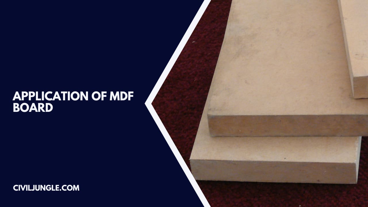 Application of MDF Board