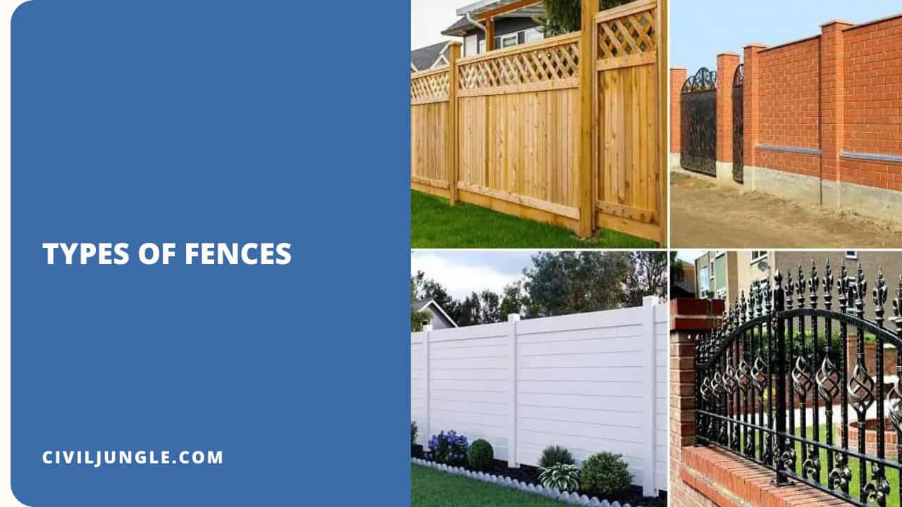 Types of Fences