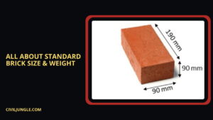 Standard Brick Size & Weight | Standard Brick Size With Shape | Brick Types & Specification Based on Application