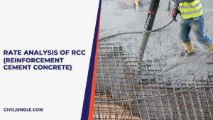 Rate Analysis of RCC (Reinforcement Cement Concrete): September 2024