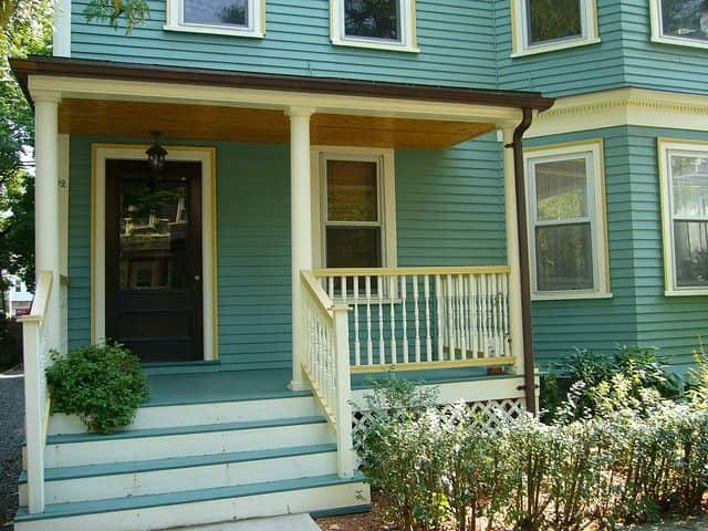 Mint Green House Exterior