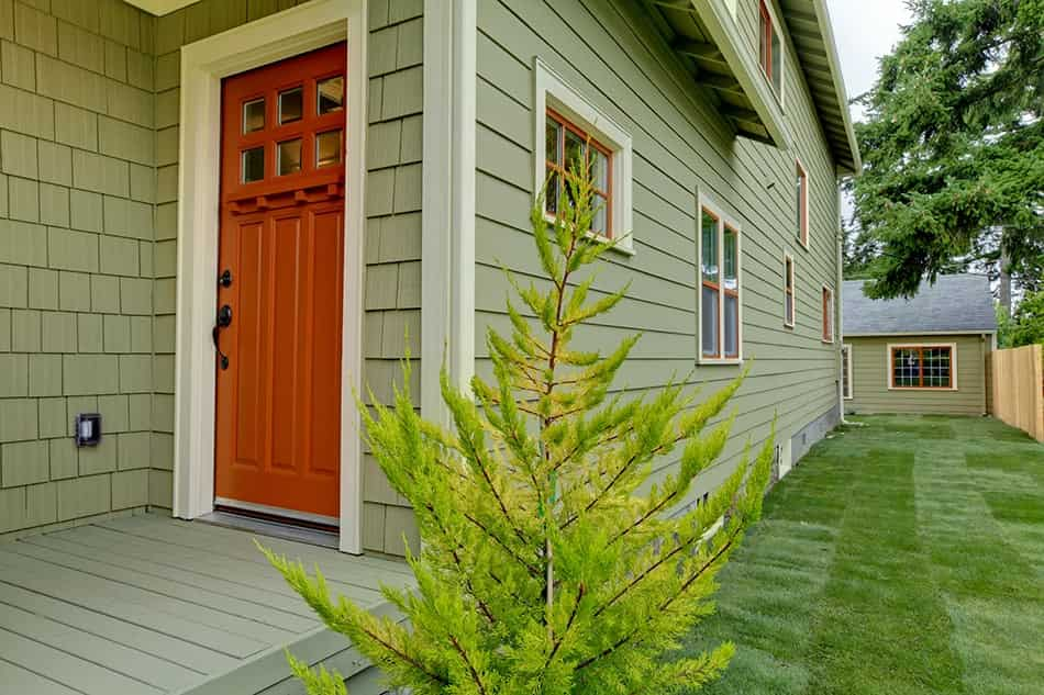 What Color Door Matches a Green House