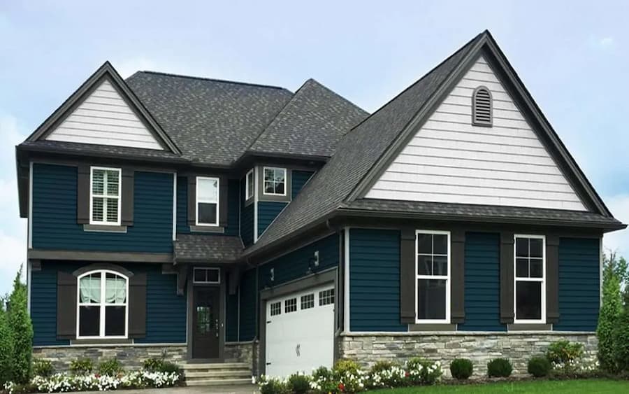 Blue Vinyl Siding, blue vinyl siding colors, blue siding colors, navy blue vinyl siding