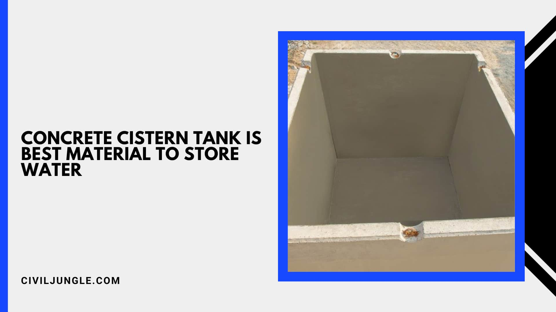 Concrete Cistern Tank Is Best Material to Store Water