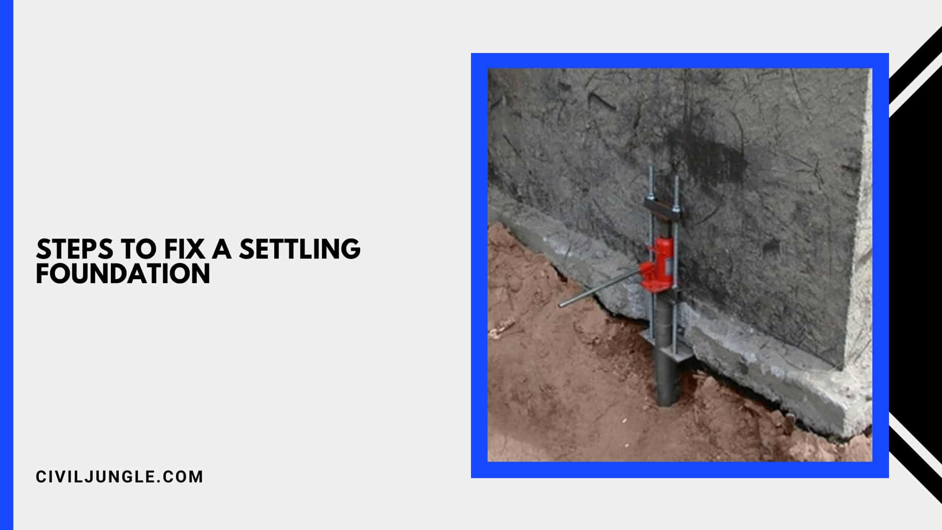 Steps to Fix a Settling Foundation