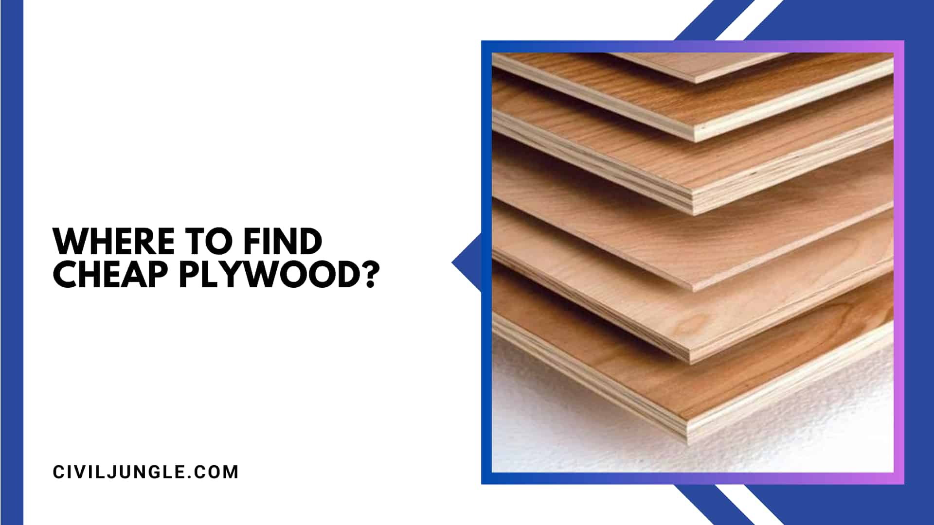 Where to Find Cheap Plywood?