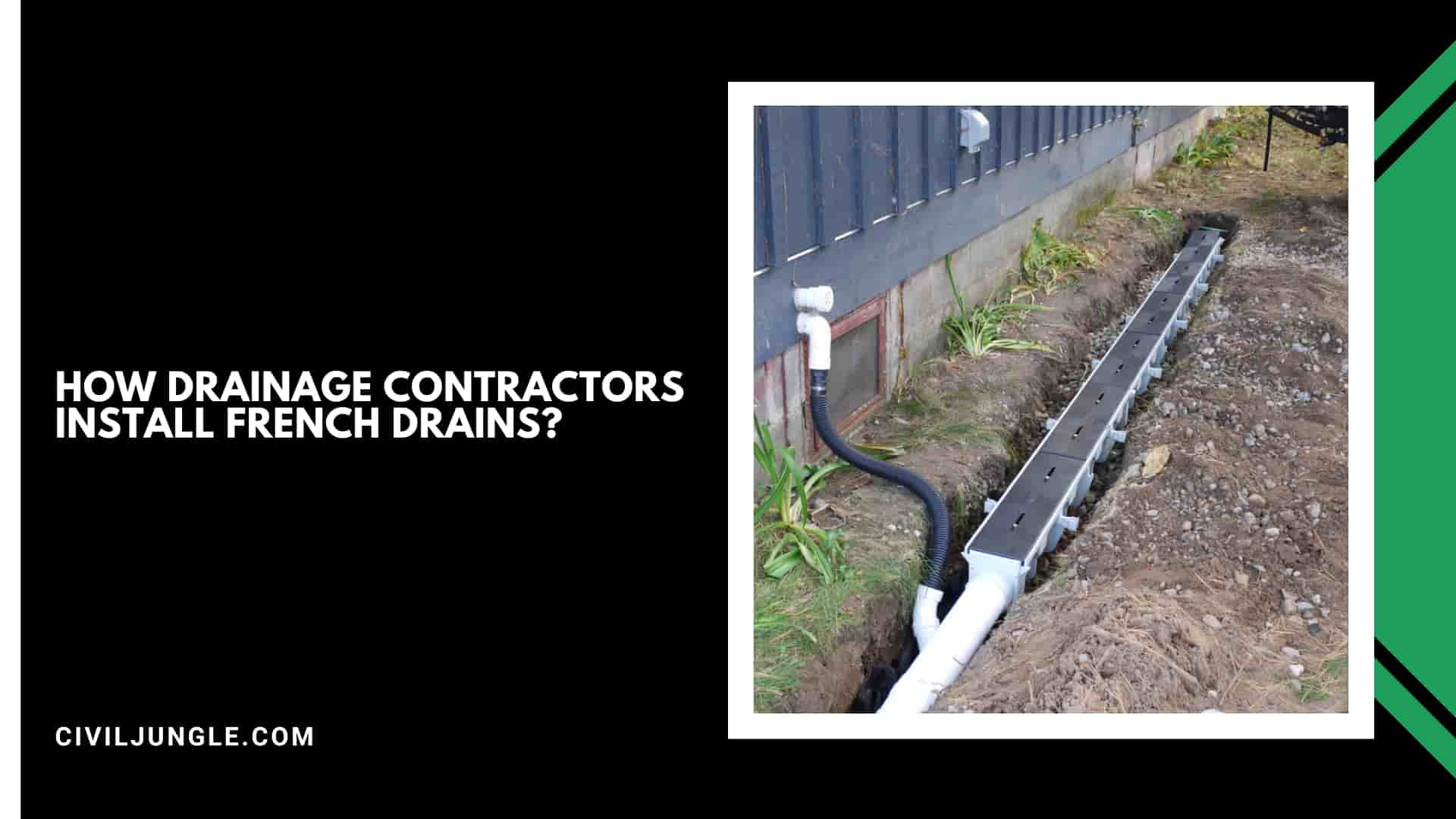 How Drainage Contractors Install French Drains?