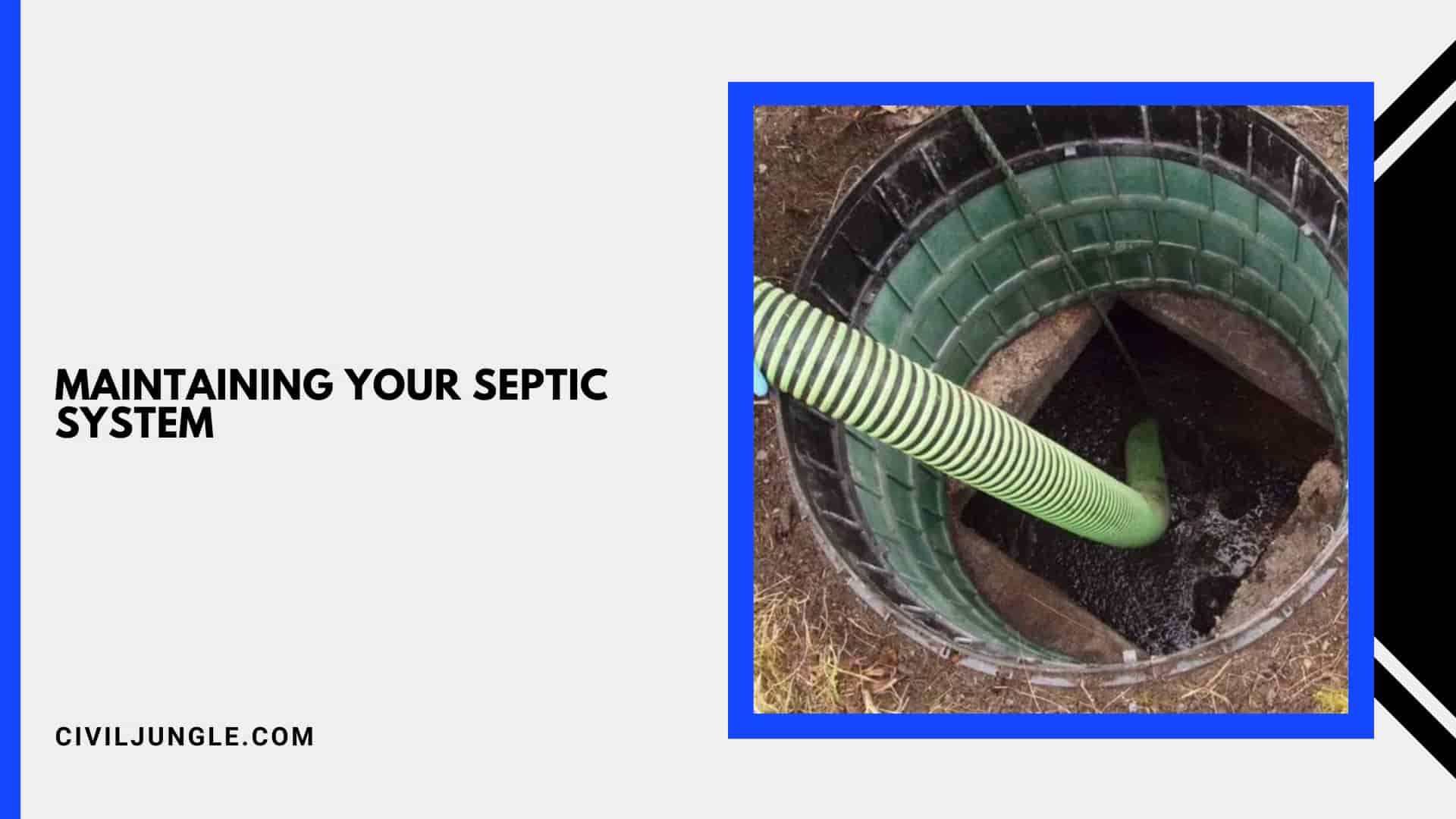 Maintaining Your Septic System