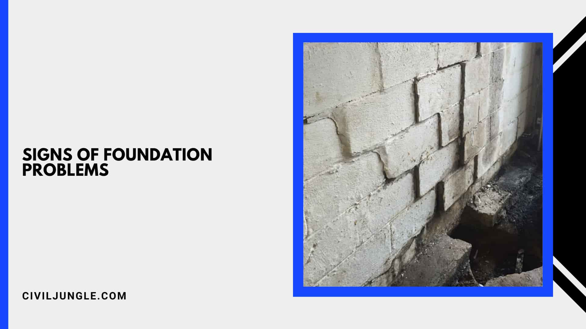 Signs of Foundation Problems