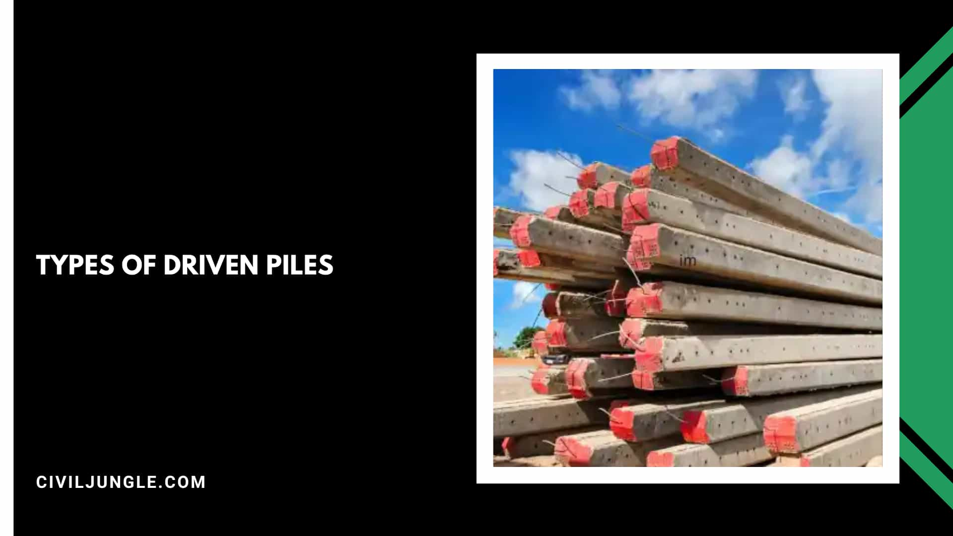 Types of Driven Piles