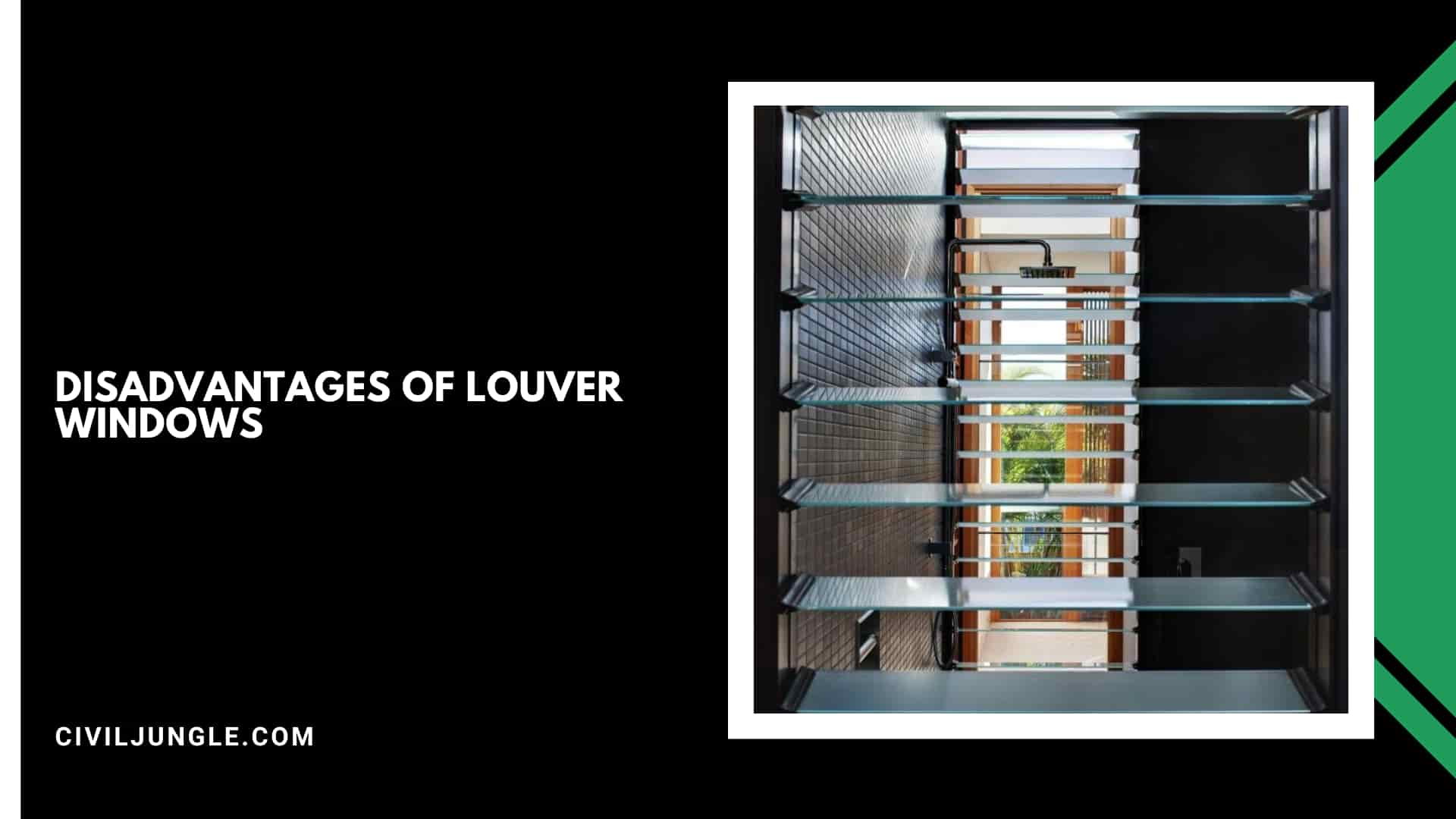 Disadvantages of Louver Windows