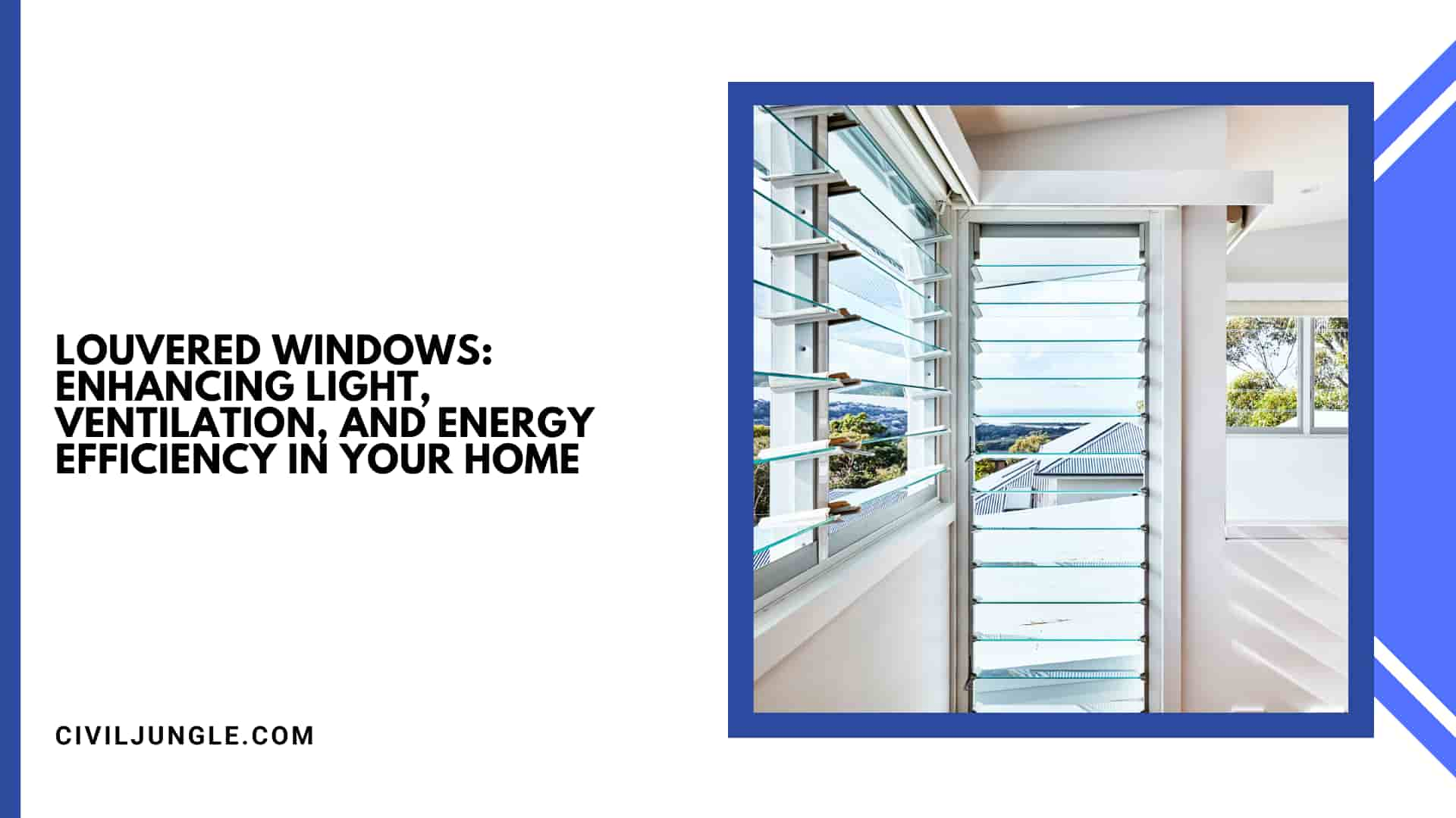 Louvered Windows: Enhancing Light, Ventilation, and Energy Efficiency in Your Home