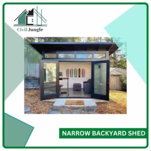 Narrow Backyard Shed