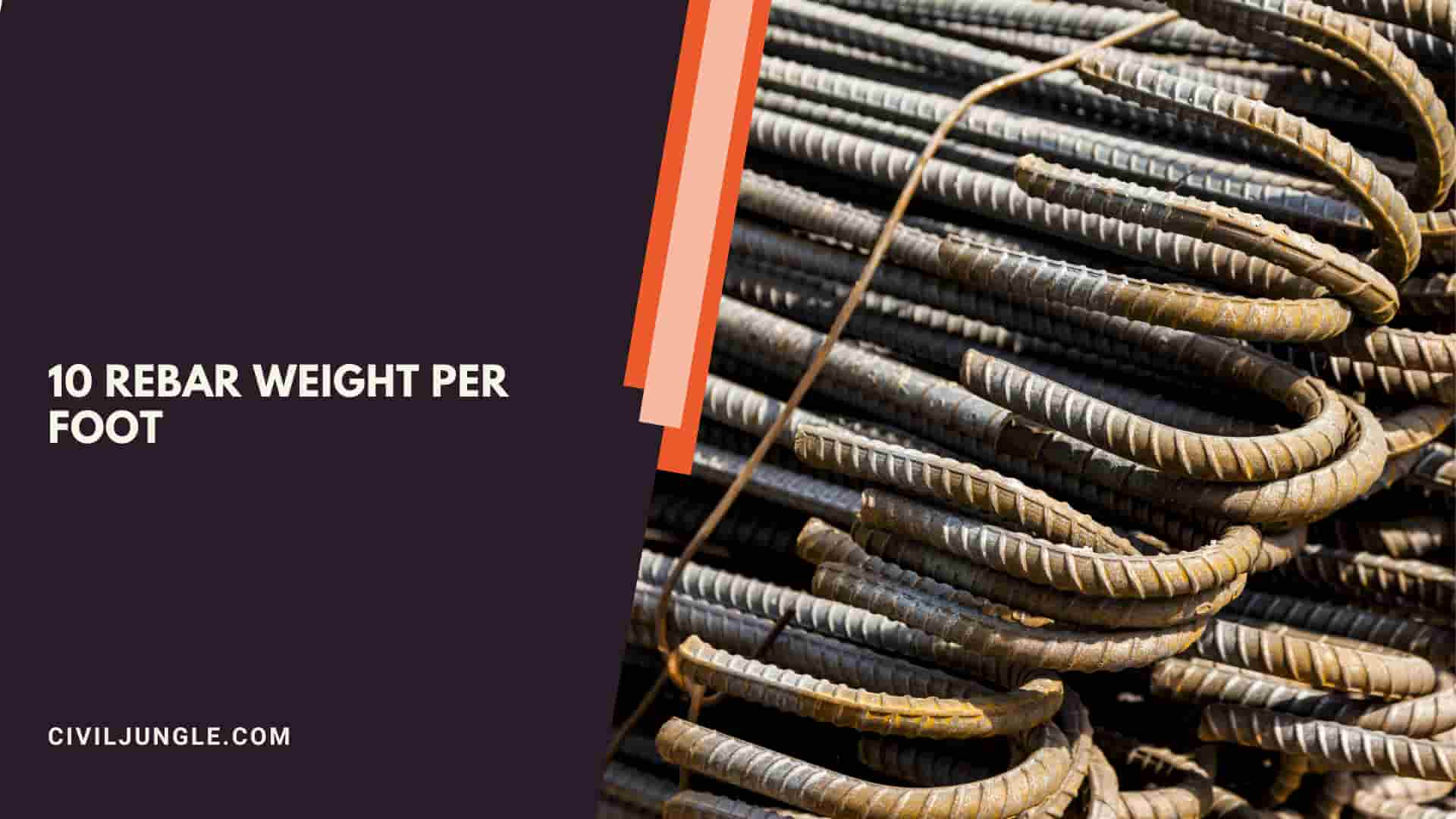 10 Rebar Weight Per Foot