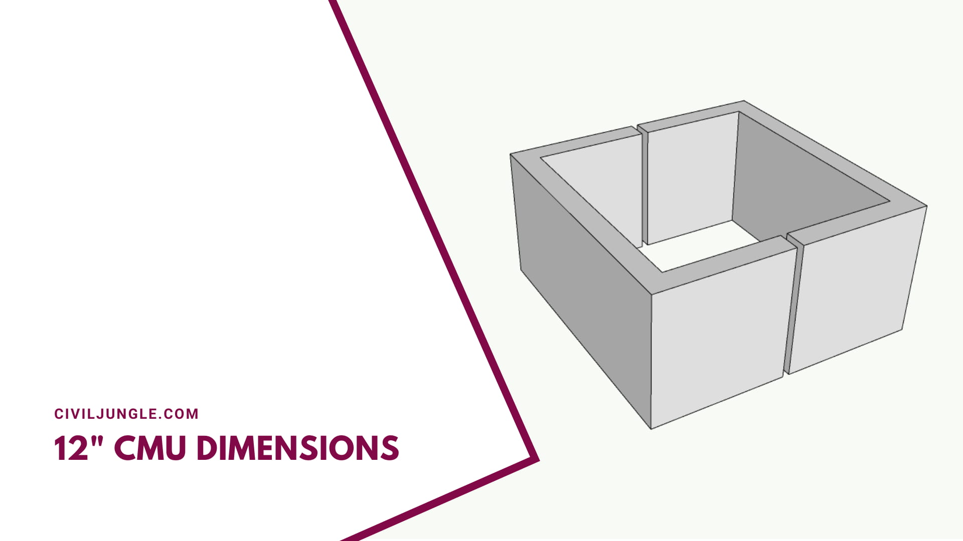 12" Cmu Dimensions