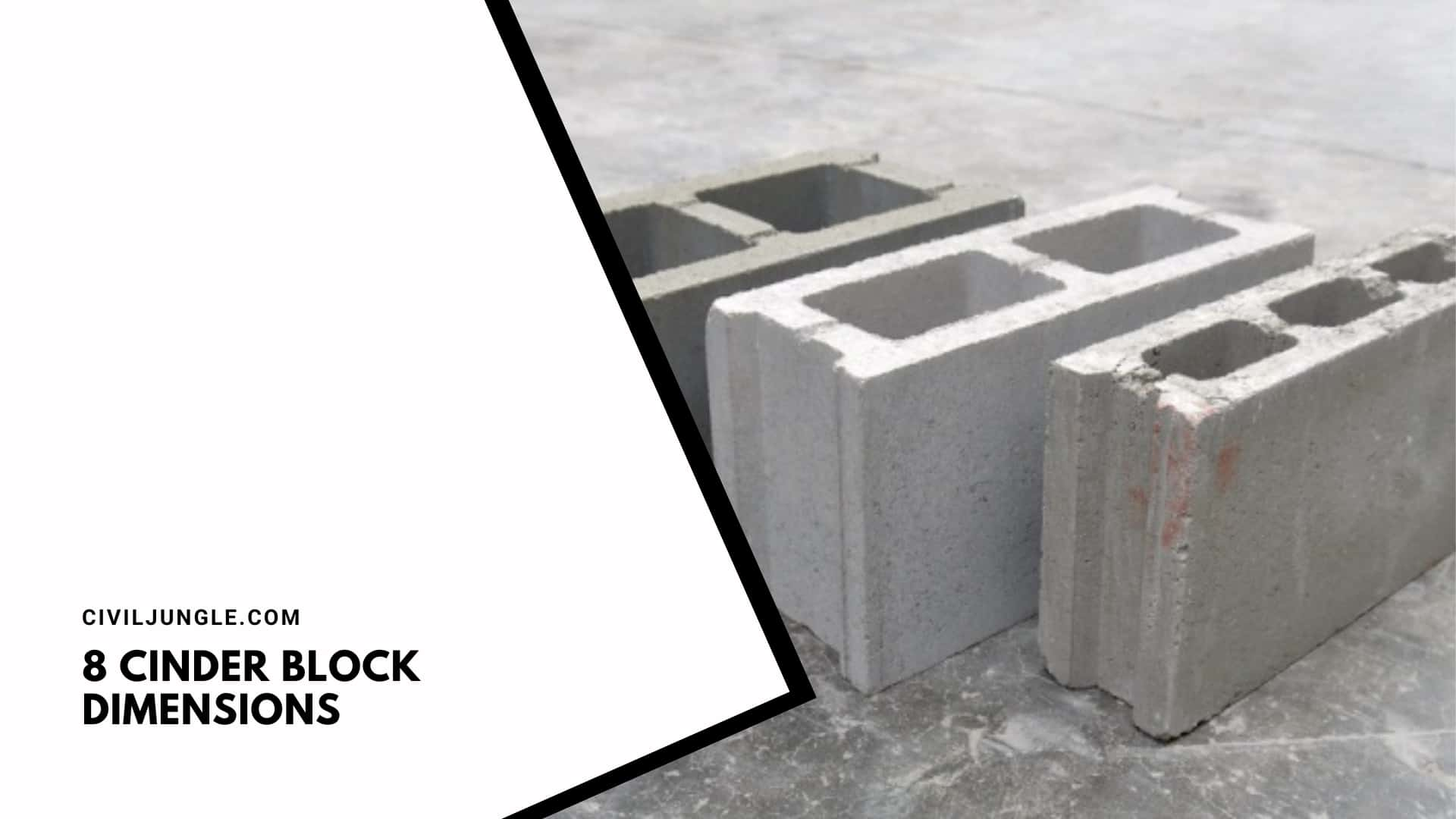 8 Cinder Block Dimensions