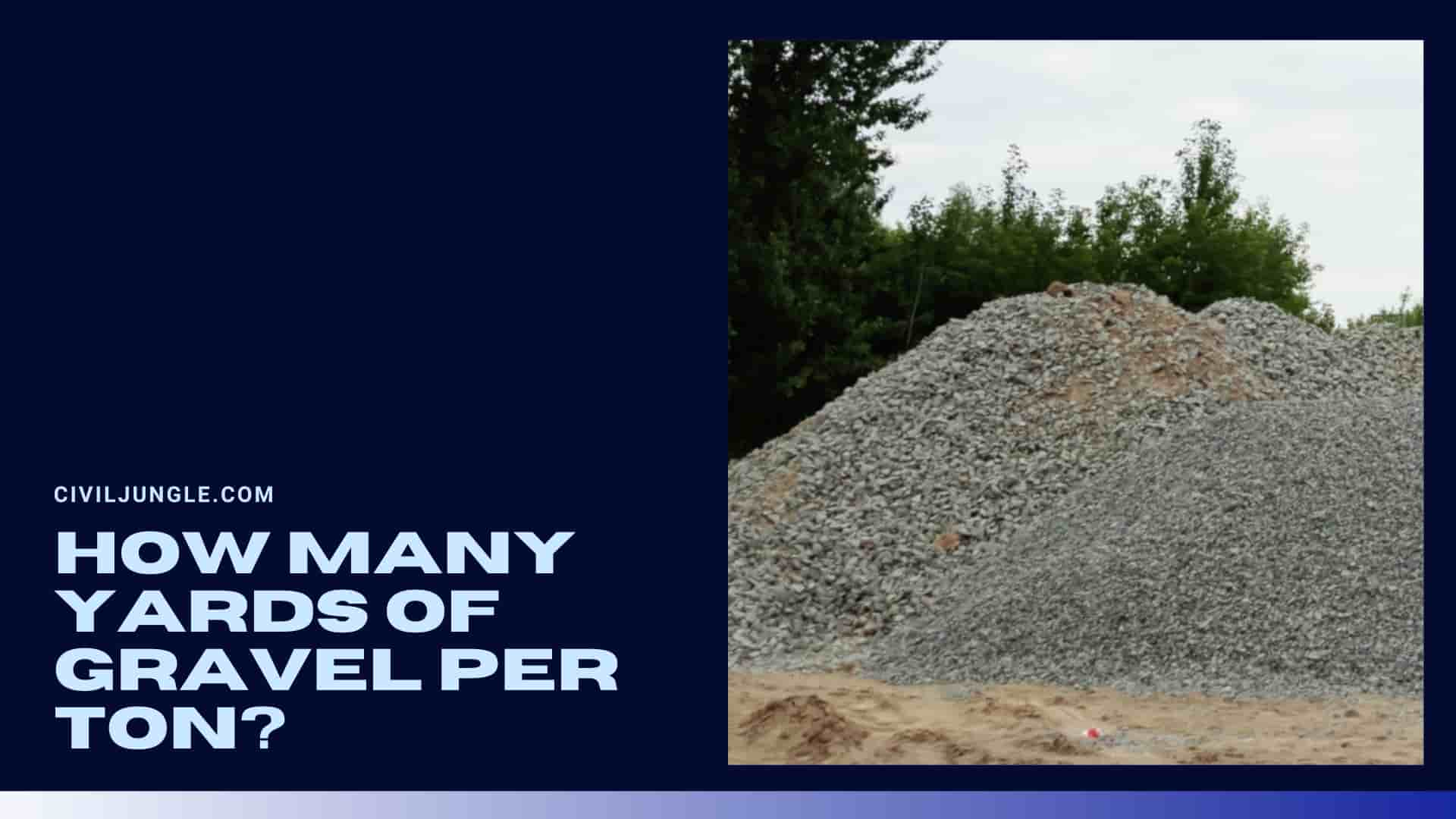 How Many Yards of Gravel Per Ton?