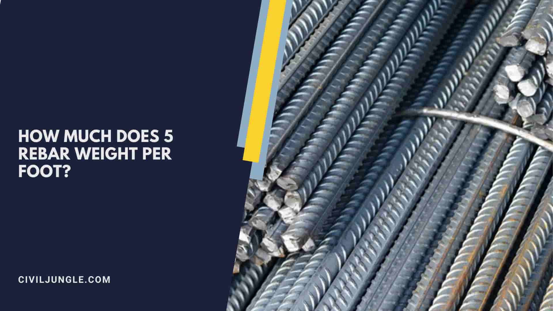 How Much Does 5 Rebar Weight Per Foot?