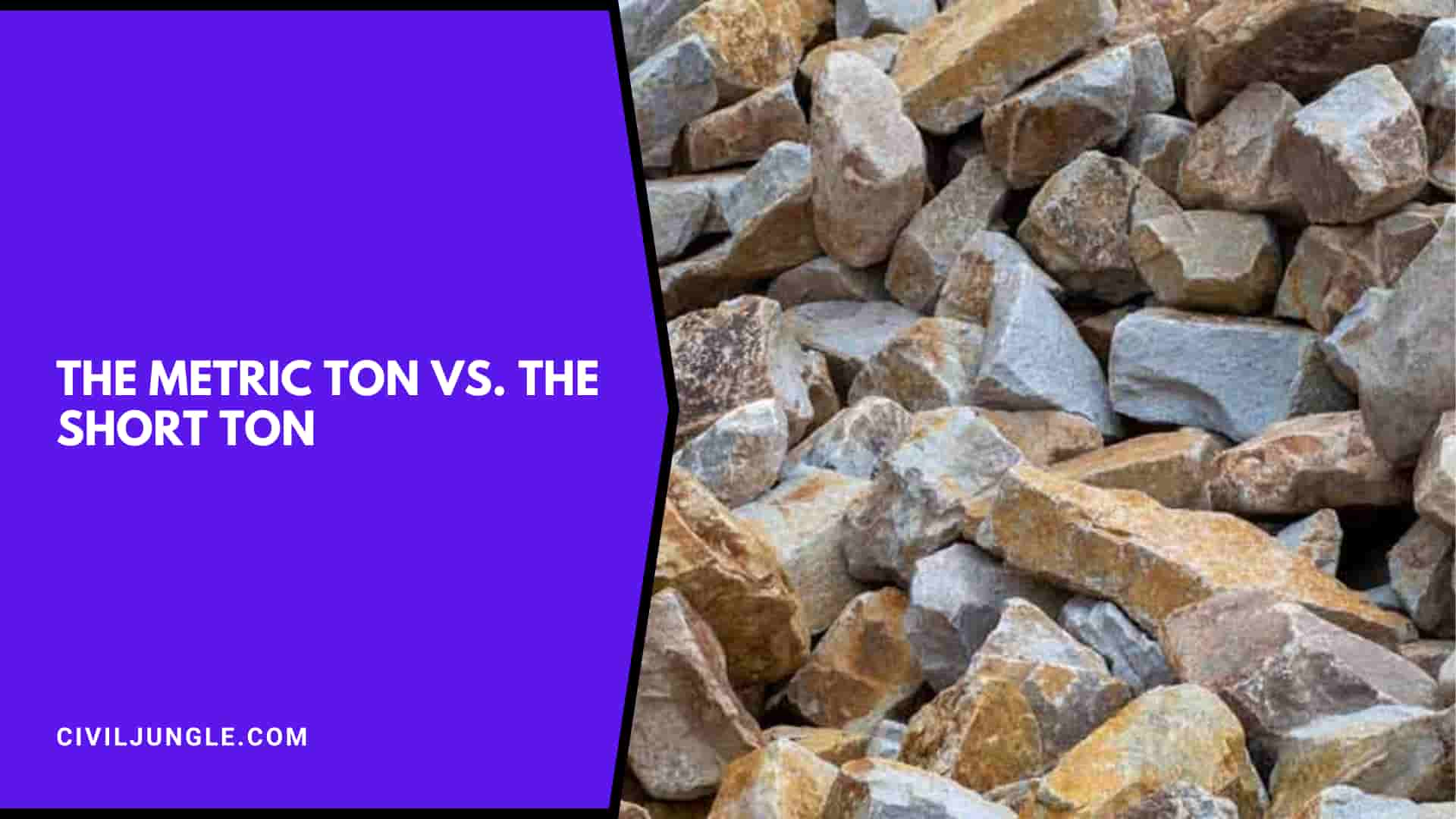 The Metric Ton vs. The Short Ton