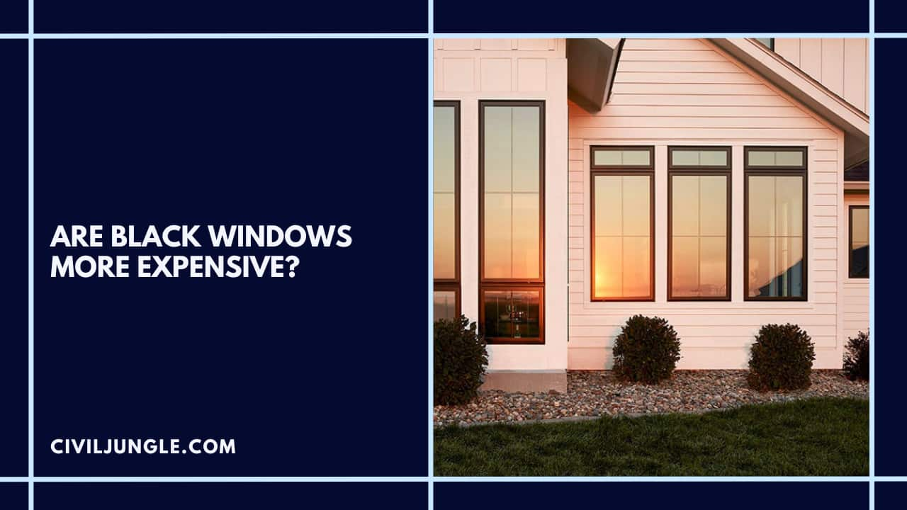 Are Black Windows More Expensive?