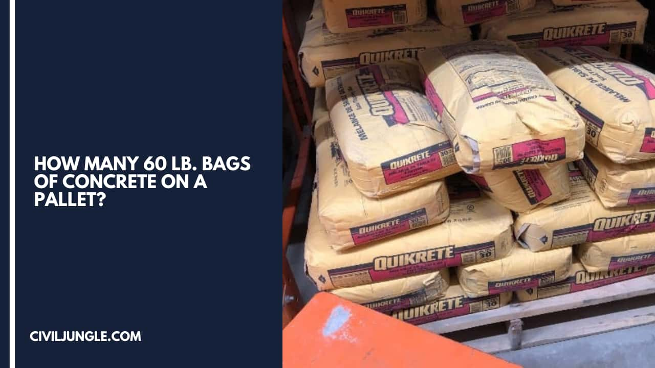 How Many 60 Lb. Bags of Concrete on a Pallet?