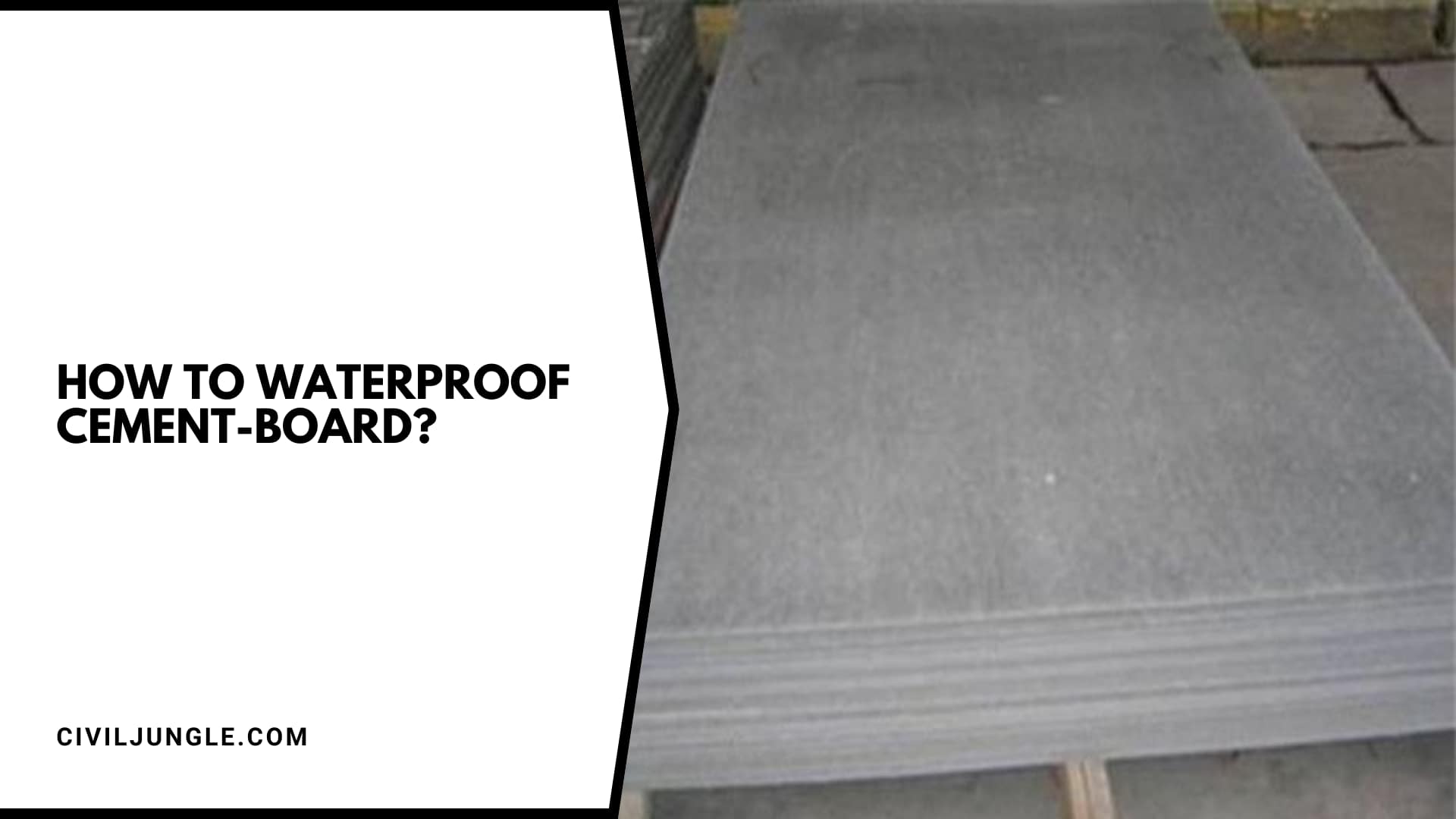 How to Waterproof Cement-Board?