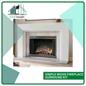 Simple Wood Fireplace Surround Kit