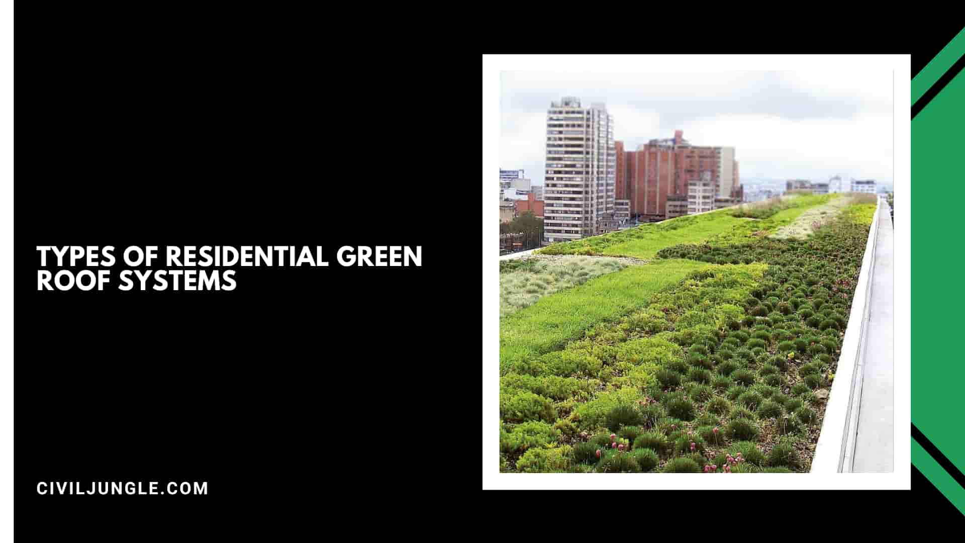 Types of Residential Green Roof Systems