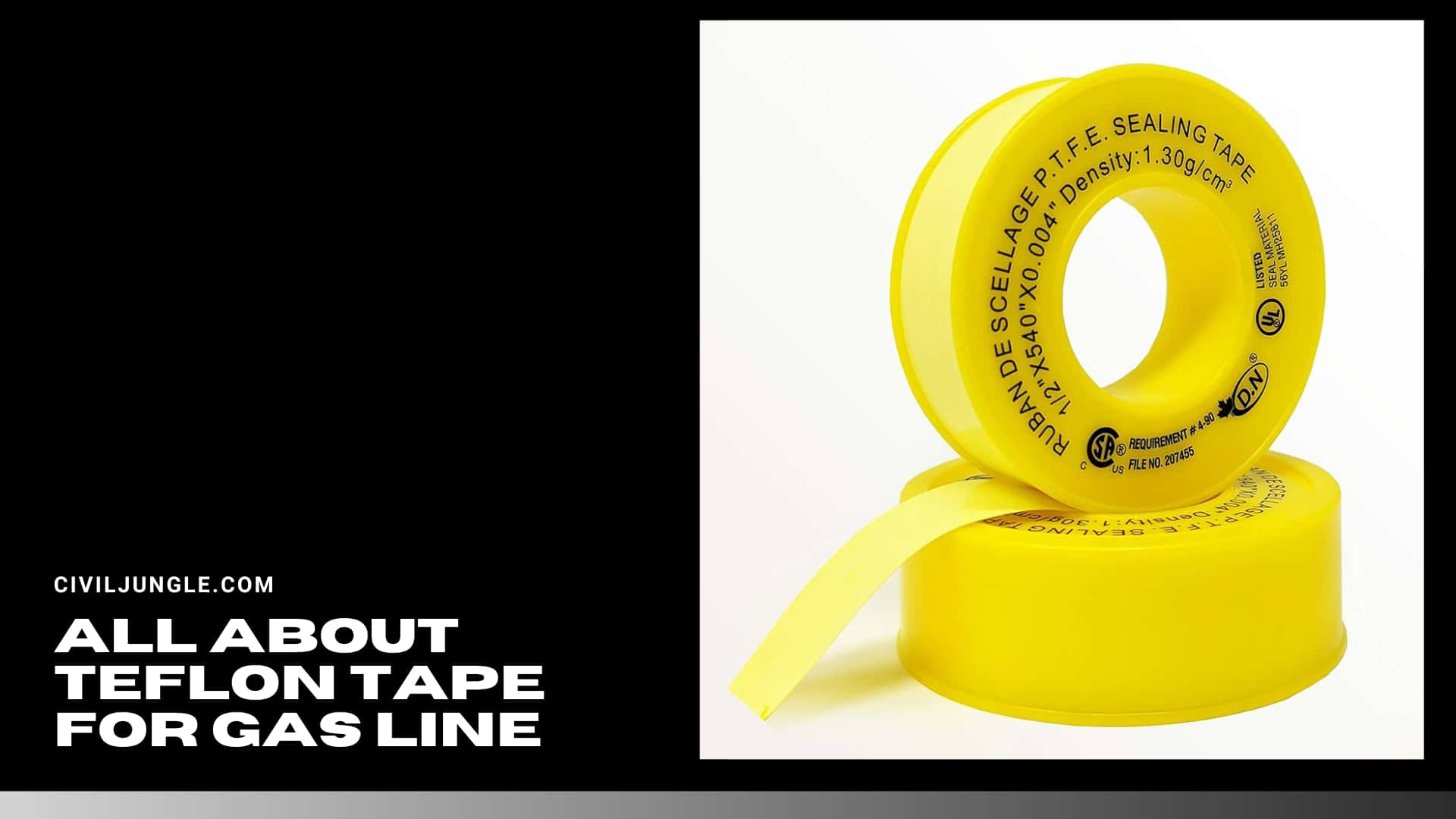 All About Teflon Tape for Gas Line 