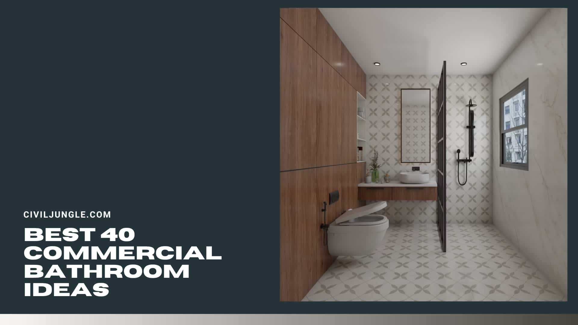 Best 40 Commercial Bathroom Ideas