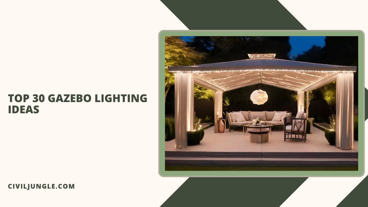 Top 30 Gazebo Lighting Ideas