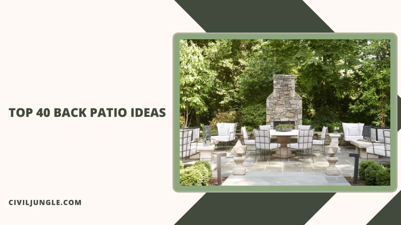 Top 40 Back Patio Ideas