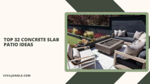 Top 32 Concrete Slab Patio Ideas