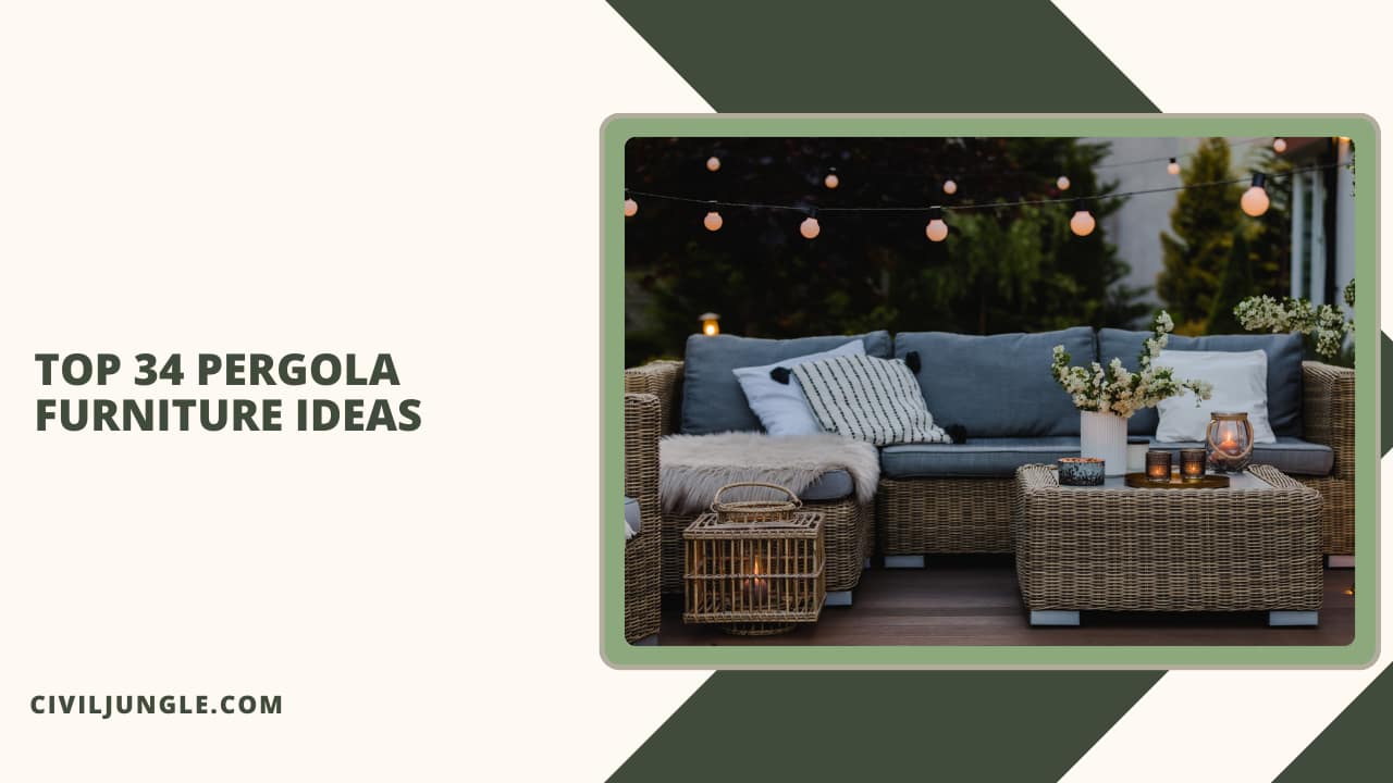 Top 34 Pergola Furniture Ideas