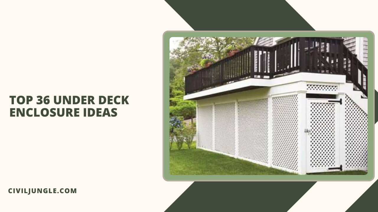 Top 36 Under Deck Enclosure Ideas