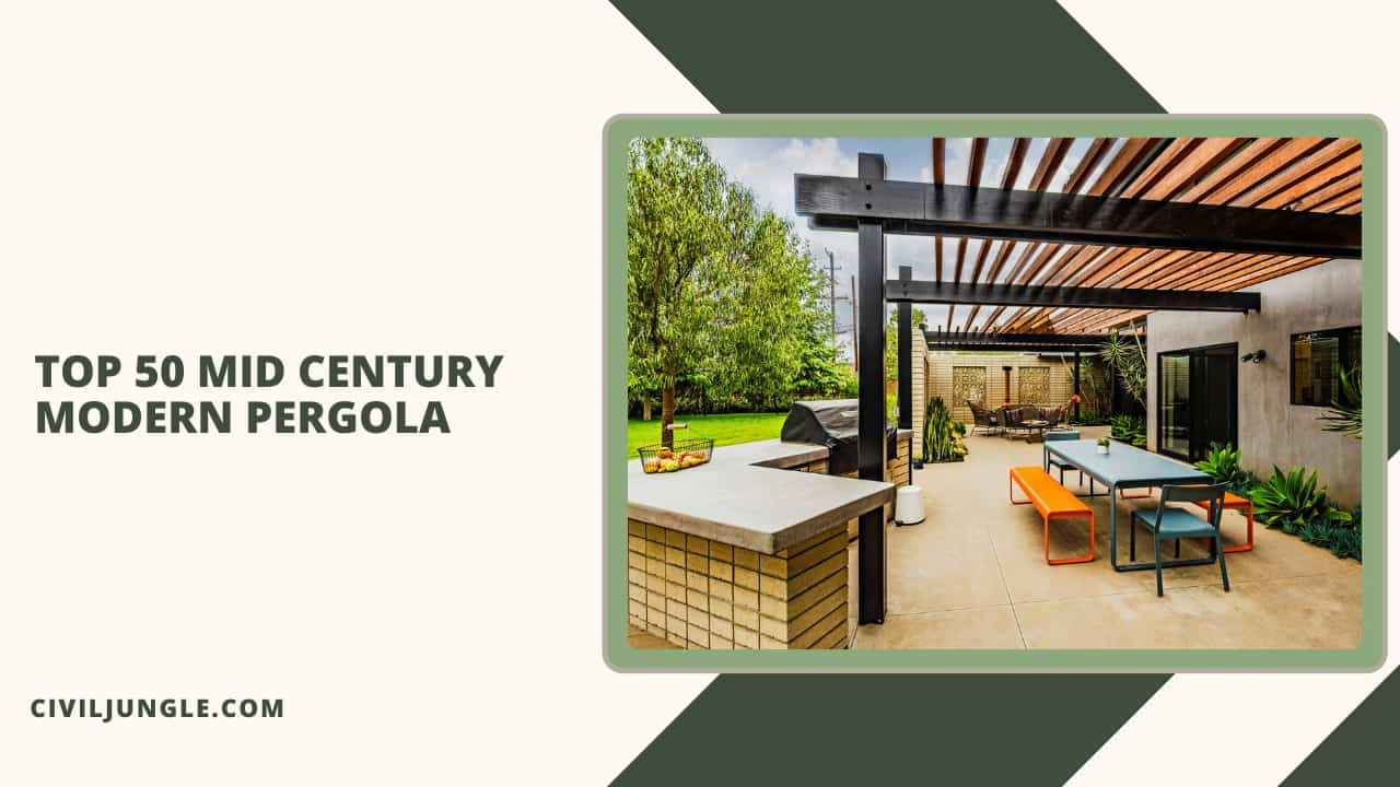 Top 50 Mid Century Modern Pergola