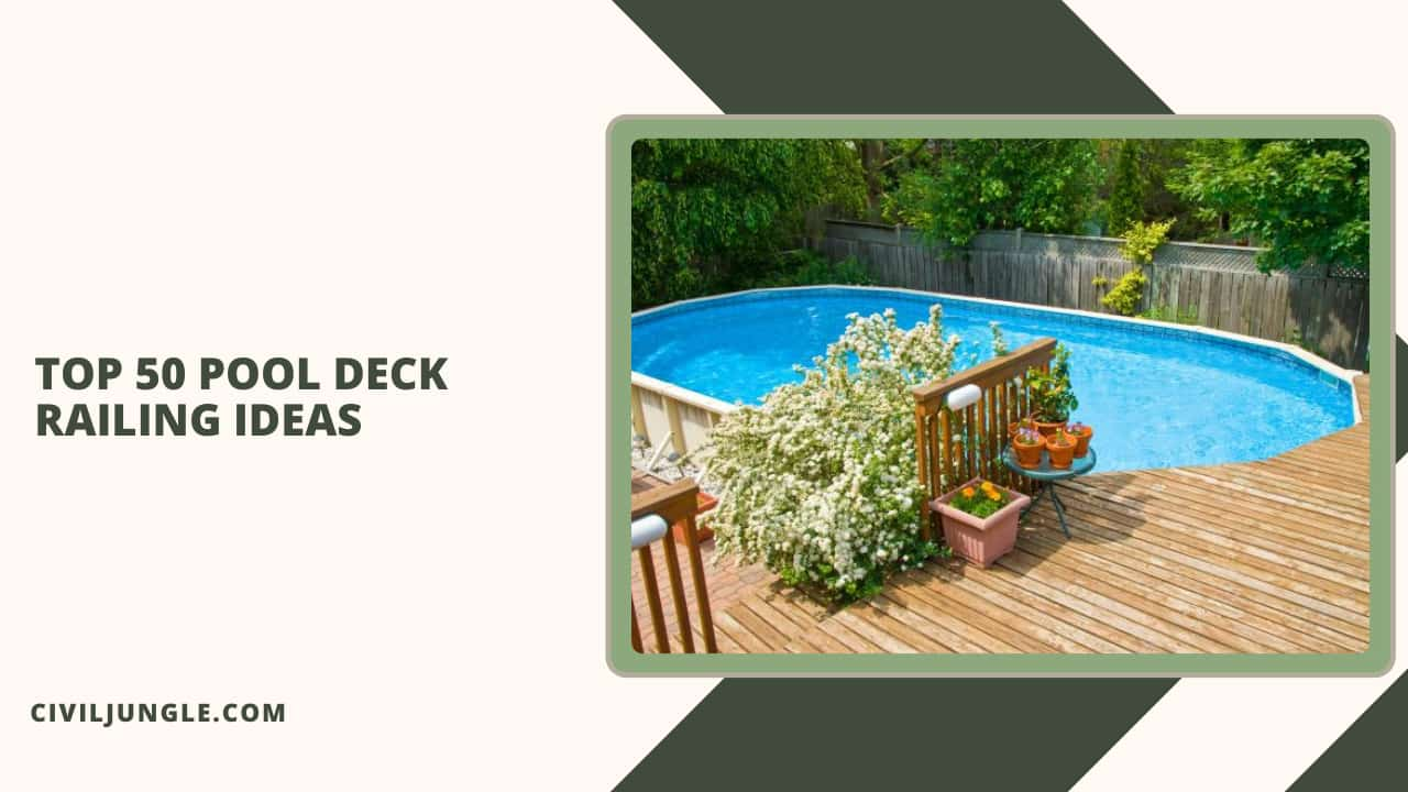 Top 50 Pool Deck Railing Ideas